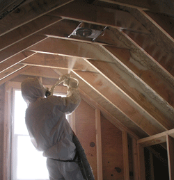 spray foam in attic spaces