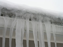 foam insulation prevents QC ice dams
